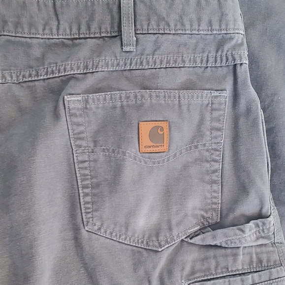 Carhartt Carpenter Gray Loose Fit Pants. 41 x 28. - Picture 3 of 11
